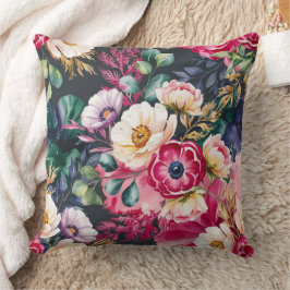 Almofada Padrão Floral Sem Costura Elegante