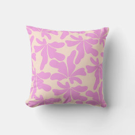 Almofada Padrão Floral Travesseiro de Estilo Clássico Rosa-