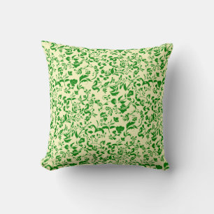Almofada Padrão Floral Verde G01. L Amarelo BG