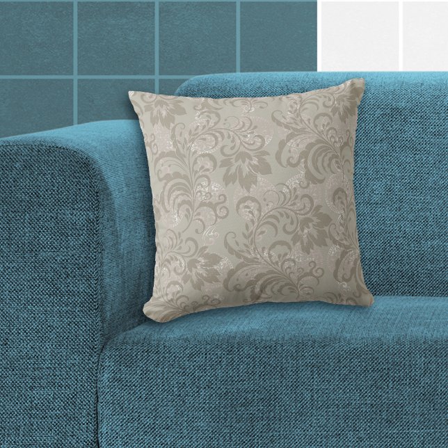 Almofada Padrão Floral Verde Sage (Criador carregado)