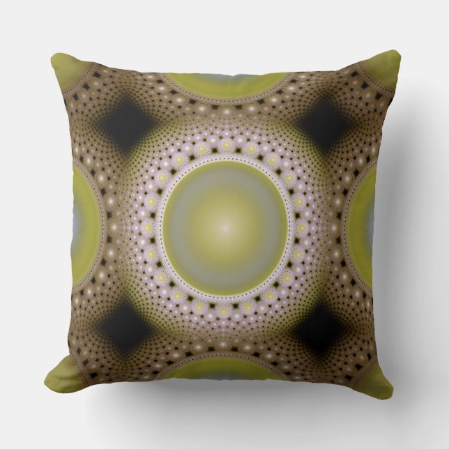 Almofada Padrão fractal de Natal (Frente)