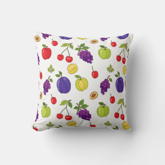 Almofada Padrão Fruta de Verão - Design sazonal colorido