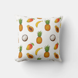 Almofada Padrão Fruta tropical - Design de verão exótico
