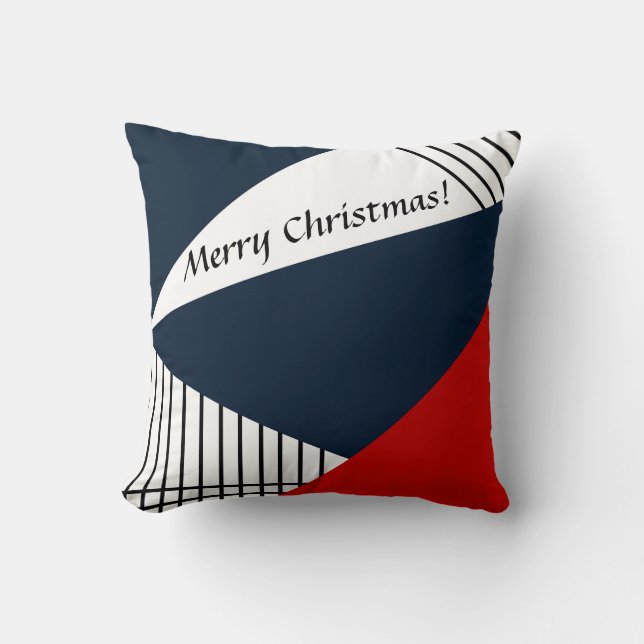 Almofada padrão geométrico abstrato (Frente)