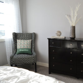 Almofada Padrão geométrico abstrato do bege da lavanda verd