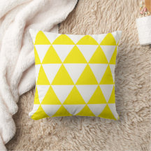 Padrão Geométrico Amarelo e Branco