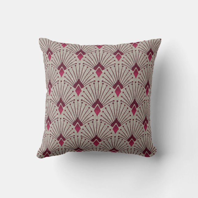 Almofada padrão geométrico de na moda, deco de arte. (Verso)