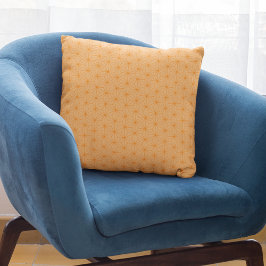 Almofada Padrão Geométrico Japonês do Peach Laranja Moderno