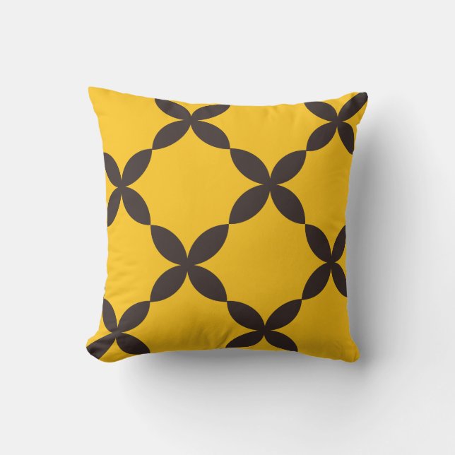 Almofada Padrão Geométrico Sem Costura Da Flor (Frente)