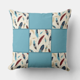 Almofada Padrão Inativo Americano de Inclinação de Penas do