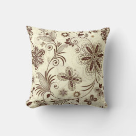 Almofada Padrão Incolor Floral