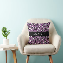 Almofada Padrão-Leopardo, Manchas, Leopardo Roxo, Seu Nome