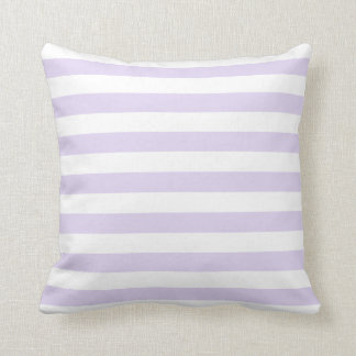 Almofada Padrão Lilac Roxo e Linhas Brancas Suaves