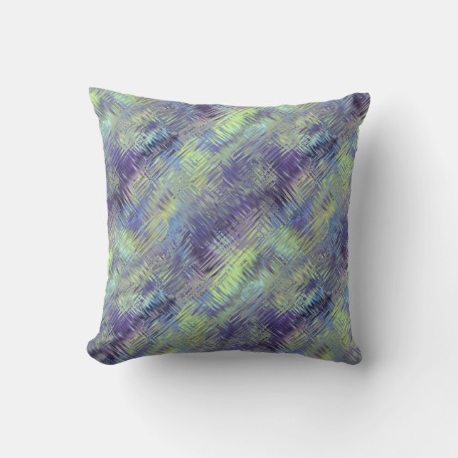 Almofada Padrão Líquido Azul Tanzanita (Frente)