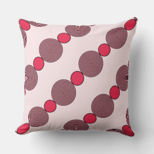 Almofada Padrão Miçanga em tons de rosa - Travesseiro decor