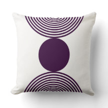 Padrão Miçanga Em Travesseiro decorativo Roxo E Br