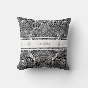 Almofada Padrão moderno de BATIK