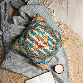 Almofada Padrão Mosaico de Vidro Escondido Personalizado Pr