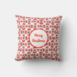 Almofada Padrão natalício festivo