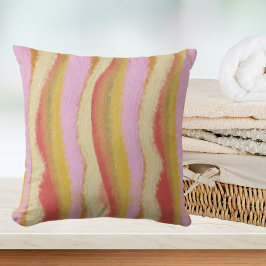 Almofada Padrão Ondulado Vintage Retro Groovy