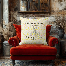 Almofada Padrão Personalizado de Bolinhas Skyline de Nova Y