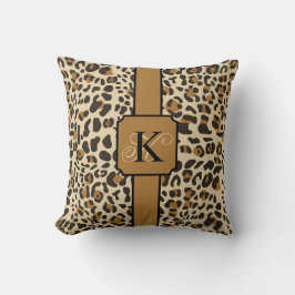 Almofada Padrão Personalizado de Impressão Animal Leopard J