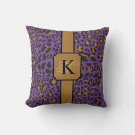 Almofada Padrão Personalizado de Impressão Animal Leopard J