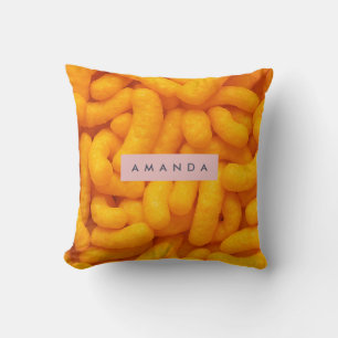 Almofada Padrão Personalizado de Lanche de Puffs Queijosos