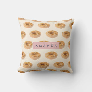 Almofada Padrão personalizado de Rosquinha de Pastel