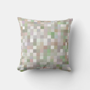 Almofada Padrão Quadrado Multicolorido Pastel