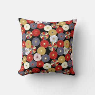 Almofada Padrão quimono japonês floral