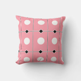 Almofada Padrão retrô rosa