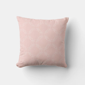 Almofada Padrão Rosa Pastel Chic