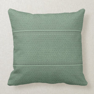 Almofada Padrão Simples De Olhar De Couro Mint-Green Faux