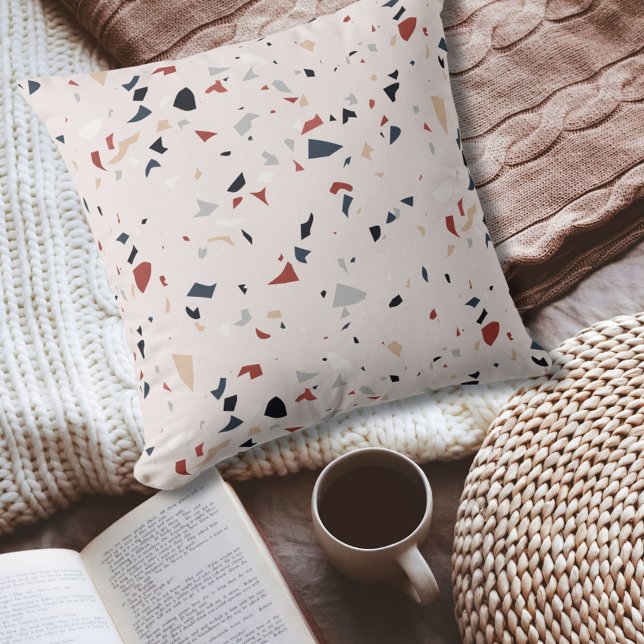 Almofada Padrão Terrazzo do Meio século moderno (In situ)