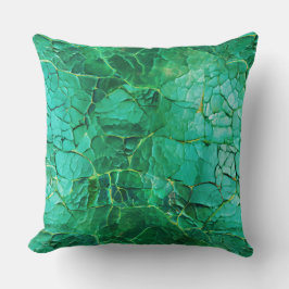 Almofada Padrão Texturizado de Turquesa Vibrante