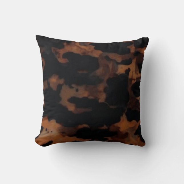 Almofada Padrão TortoisésInferno Invisível, Chic TortoiseSh (Frente)