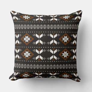 Almofada Padrão tribal Borneo/Dayak