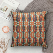 Padrão Tribal de Taupe Beige Verde-Chá