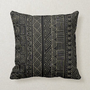 Almofada Padrão tribal moderno africano
