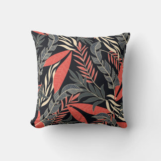 Almofada Padrão tropical sem costura de Verão com amarelo v