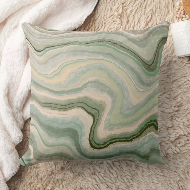 Almofada Padrão Verde Marble (Cobertor)