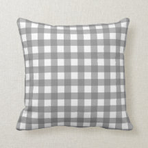 Padrão Verificado de Gingham Básico da cinza
