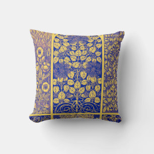 Almofada Padrão Vintage Decorative Botanical Art Nouveau