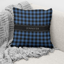 Padrão Xadrez Azul Gingham Personalizado