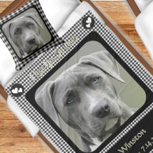 Padrão Xadrez Preto e Branco Memorial de Cachorro