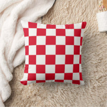 Padrão Xadrez Vermelho e Branco