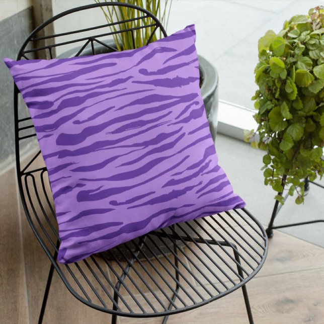 Almofada Padrão Zebra roxo (Criador carregado)