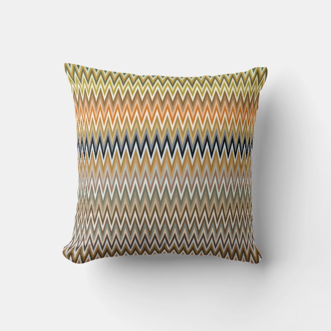 Almofada Padrão Zigzag Multicolor (Frente)