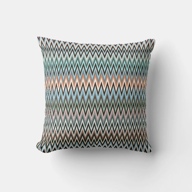 Almofada Padrão Zigzag Multicolor (Frente)